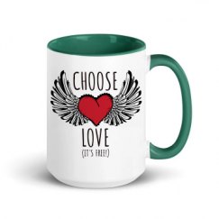 15oz Ceramic Mug with Color Inside