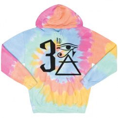 Unisex Tie-Dye Fleece Hoodie