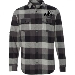 Unisex Long Sleeve Plaid Flannel Shirt