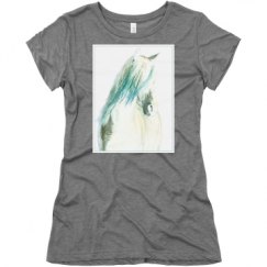 Ladies Slim Fit Super Soft Triblend Tee