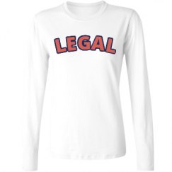 Ladies Relaxed Fit Basic Long Sleeve Tee