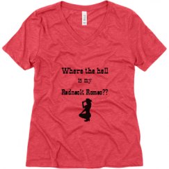 Ladies Relaxed Fit Super Soft Triblend V-Neck Tee