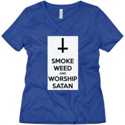 Ladies Relaxed Fit V-Neck Tee