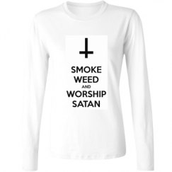 Ladies Relaxed Fit Basic Long Sleeve Tee