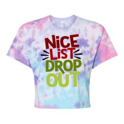 Women's Tie Dye Crop Top Tee