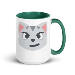 15oz Ceramic Mug with Color Inside