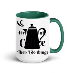 15oz Ceramic Mug with Color Inside