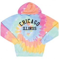 Unisex Tie-Dye Fleece Hoodie