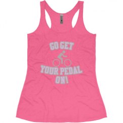 Ladies Slim Fit Super Soft Racerback Triblend Tank