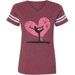 Ladies Relaxed Fit Vintage Sports Tee