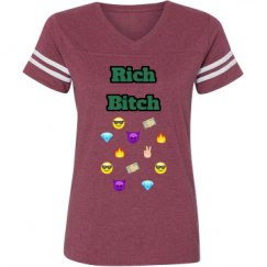 Ladies Relaxed Fit Vintage Sports Tee