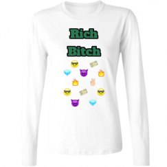 Ladies Relaxed Fit Basic Long Sleeve Tee