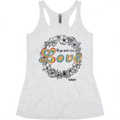 Ladies Slim Fit Super Soft Racerback Triblend Tank