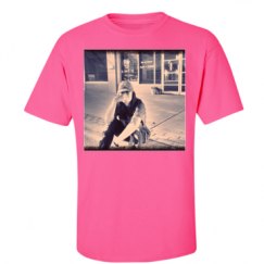 Unisex Ultra Cotton Safety Neon Crewneck Tee