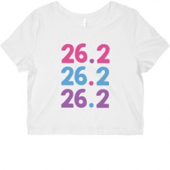 Ladies Slim Fit Crop Top Tee