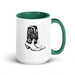 15oz Ceramic Mug with Color Inside