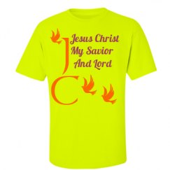 Unisex Ultra Cotton Safety Neon Crewneck Tee