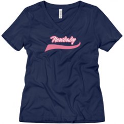 Ladies Relaxed Fit V-Neck Tee