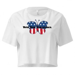 Ladies Festival Cali Crop Top Tee