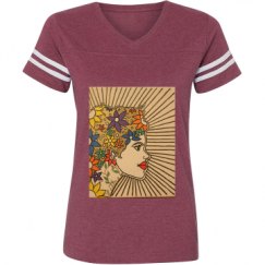 Ladies Relaxed Fit Vintage Sports Tee