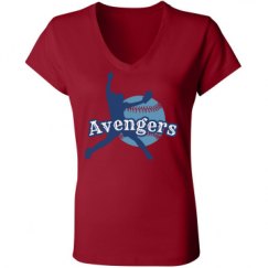 Ladies Slim Fit V-Neck Jersey Tee