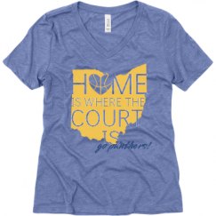 Ladies Relaxed Fit Super Soft Triblend V-Neck Tee