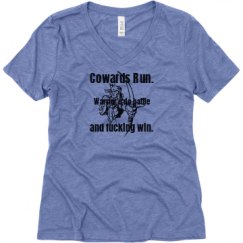 Ladies Relaxed Fit Super Soft Triblend V-Neck Tee