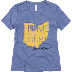 Ladies Relaxed Fit Super Soft Triblend V-Neck Tee