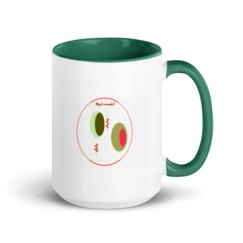 15oz Ceramic Mug with Color Inside