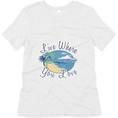 Ladies Relaxed Fit Super Soft Triblend Tee