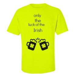 Unisex Ultra Cotton Safety Neon Crewneck Tee