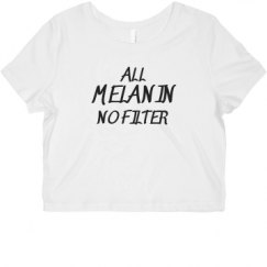 Ladies Slim Fit Crop Top Tee