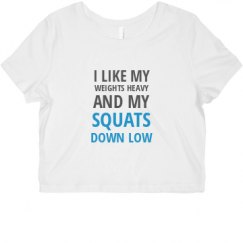 Ladies Slim Fit Crop Top Tee