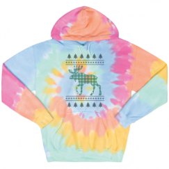 Unisex Tie-Dye Fleece Hoodie