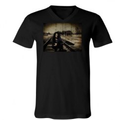 Unisex V-Neck Jersey Tee