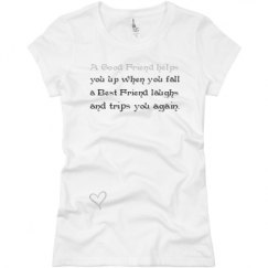 Ladies Slim Fit Basic Promo Jersey Tee