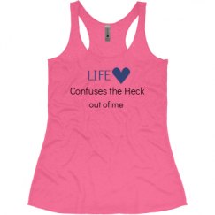 Ladies Slim Fit Super Soft Racerback Triblend Tank