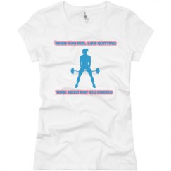 Ladies Slim Fit Basic Promo Jersey Tee