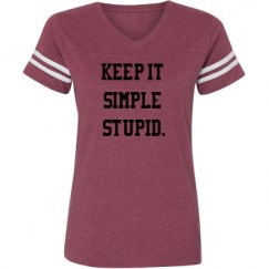 Ladies Relaxed Fit Vintage Sports Tee