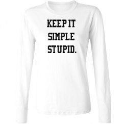 Ladies Relaxed Fit Basic Long Sleeve Tee