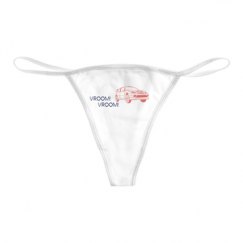 Basic White Thong Underwear