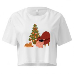 Ladies Festival Cali Crop Top Tee