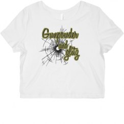 Ladies Slim Fit Crop Top Tee