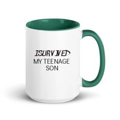 15oz Ceramic Mug with Color Inside