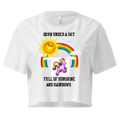 Ladies Festival Cali Crop Top Tee