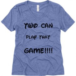 Ladies Relaxed Fit Super Soft Triblend V-Neck Tee