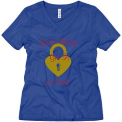 Ladies Relaxed Fit V-Neck Tee