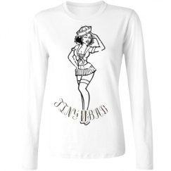 Ladies Relaxed Fit Basic Long Sleeve Tee