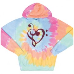 Unisex Tie-Dye Fleece Hoodie