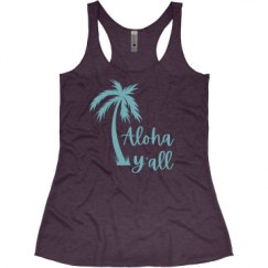 Ladies Slim Fit Super Soft Racerback Triblend Tank